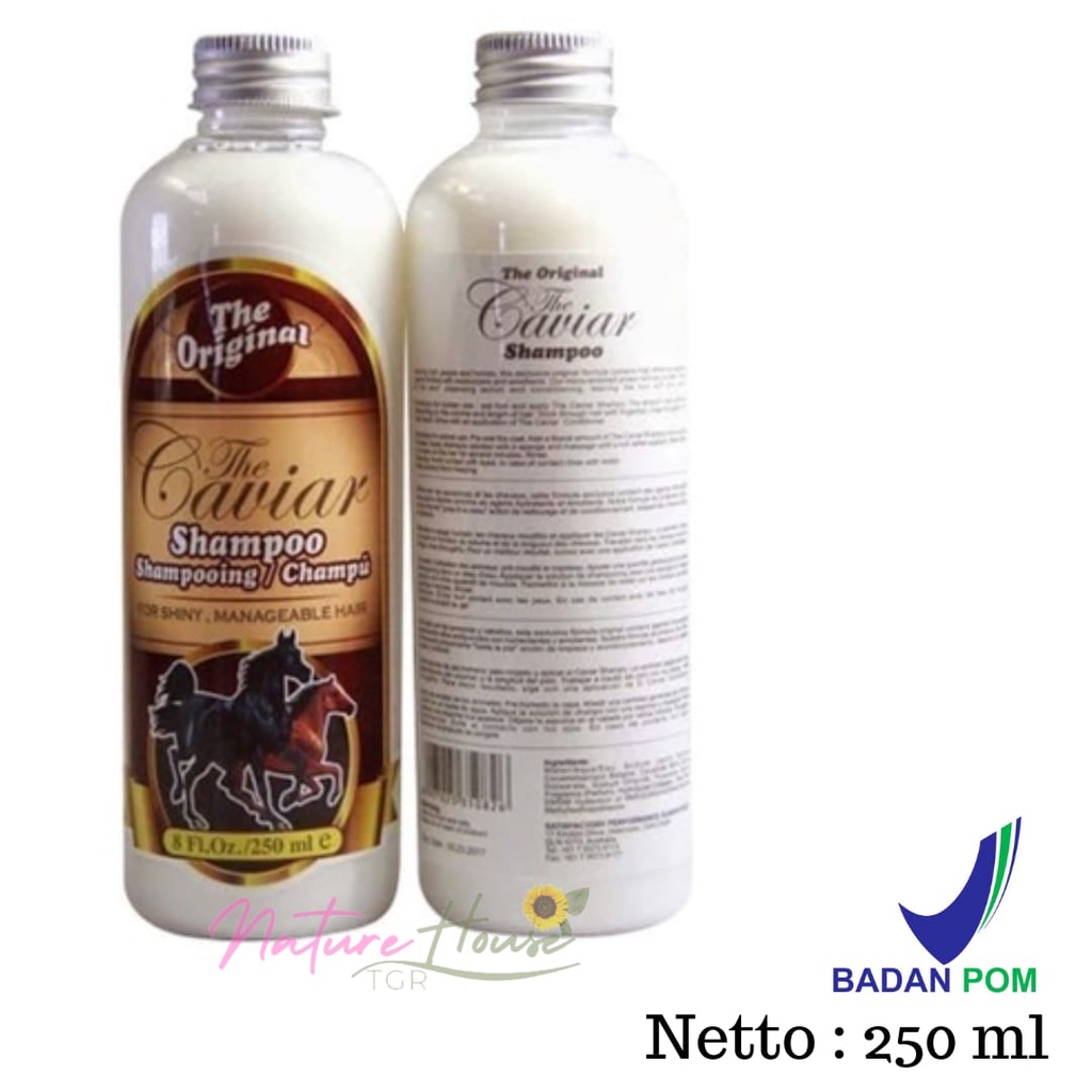 (SATUAN) CAVIAR SHAMPOO BPOM 250 ml /SHAMPOO KUDA CAVIAR /SHAMPO KUDA PEMANJANG RAMBUT