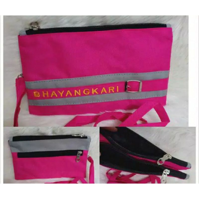 dompet kecil tas pouch bhayangkari tali selempang olahraga