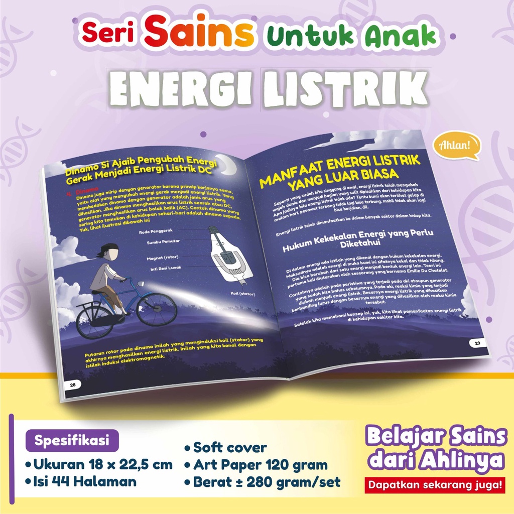 Buku Pengetahuan Anak : Paket Seri Sains untuk Anak (Penerbit Ahlan)