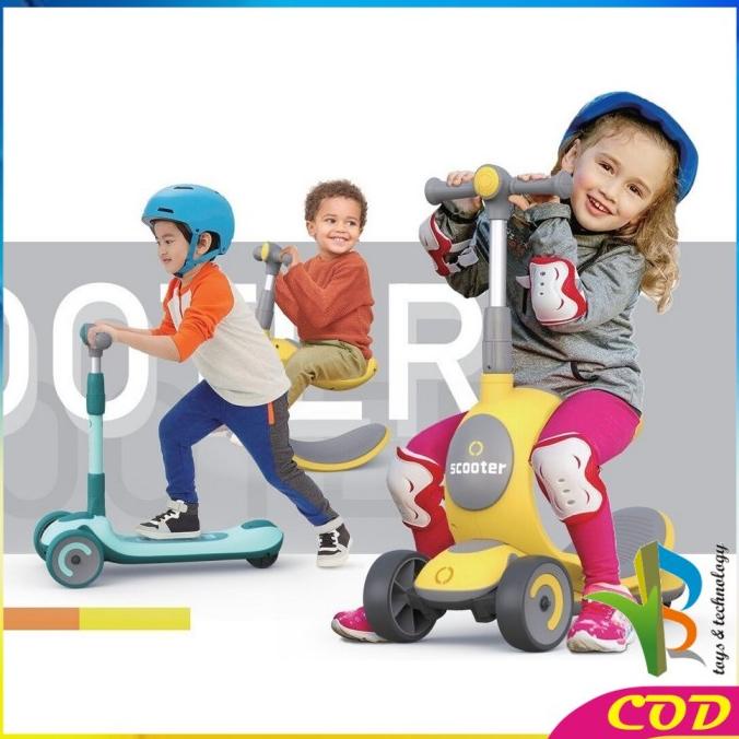 RB-M191 Scooter Anak 3 IN 1 Mainan Dorongan Anak / Otoped Skuter Anak
