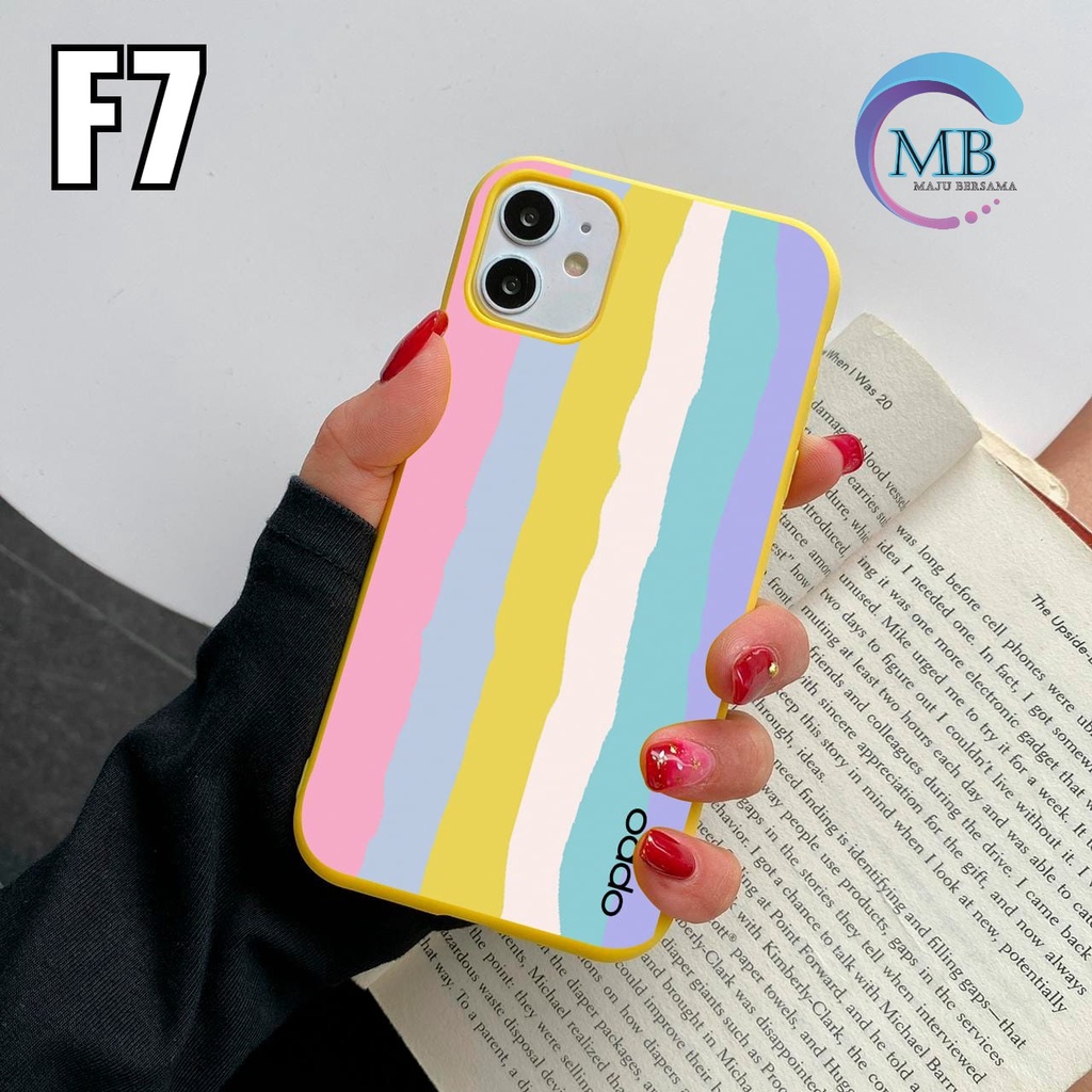 SS046 CASE RAINBOW OPPO A1K A3S A37 A57 A39 A59 F1S F5 YOUTH F7 F9 A5S A11K A12 A7 MB3754