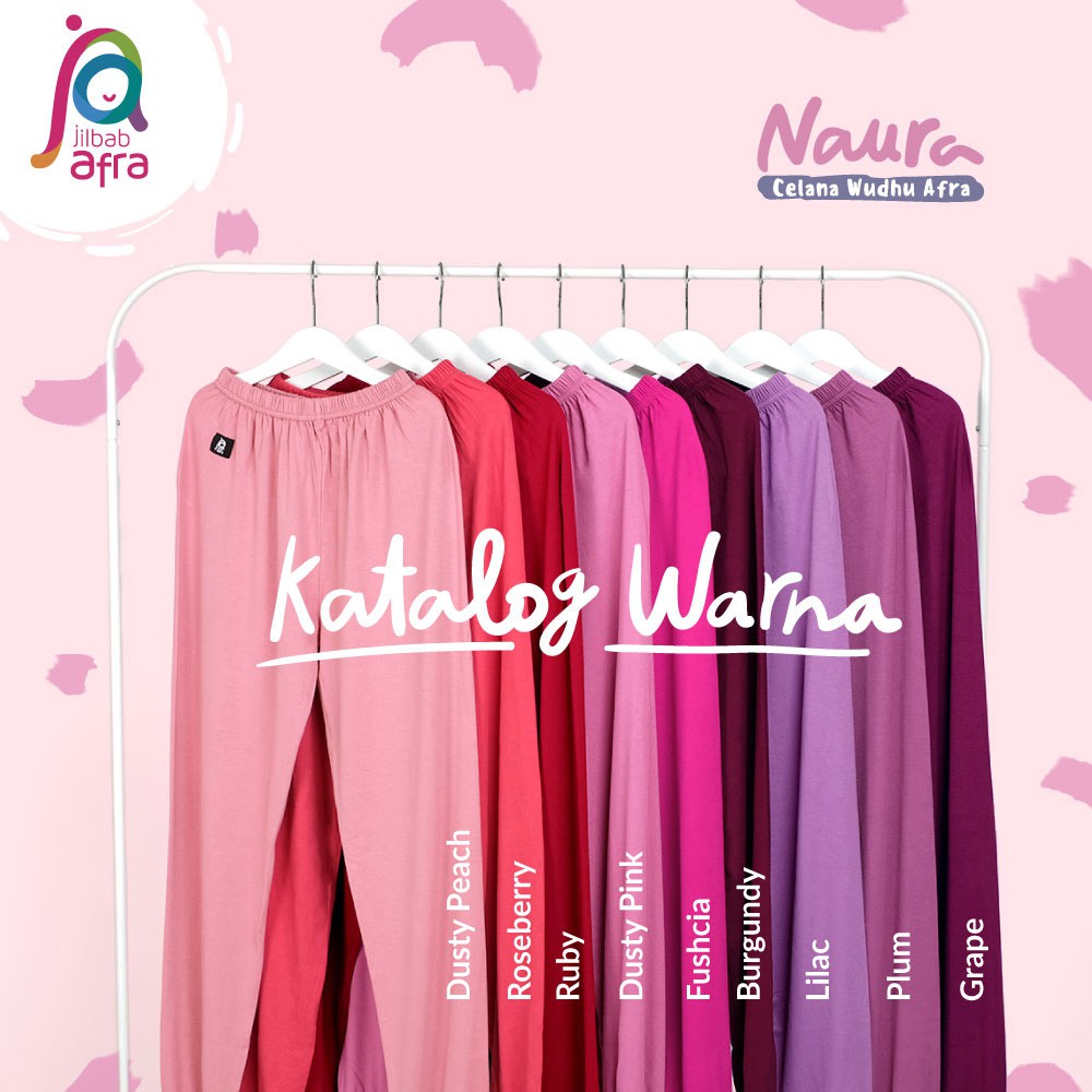 Celana Legging Wudhu Merek Afra (Arfa) Naura - Bahan Kaos Rayon HQ