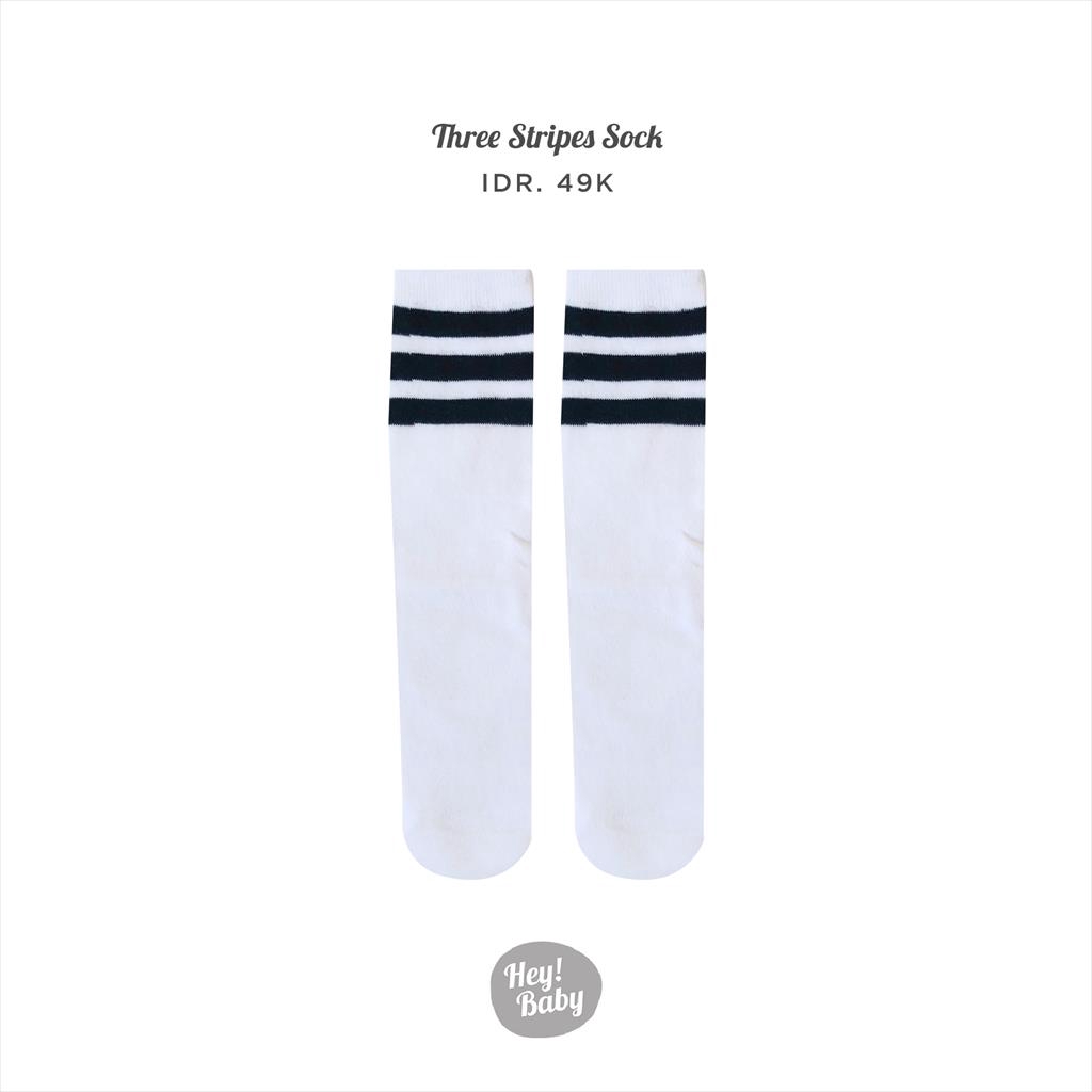 Hey Baby Three Stripes Sock Kaos Kaki Bayi Shopee  Indonesia