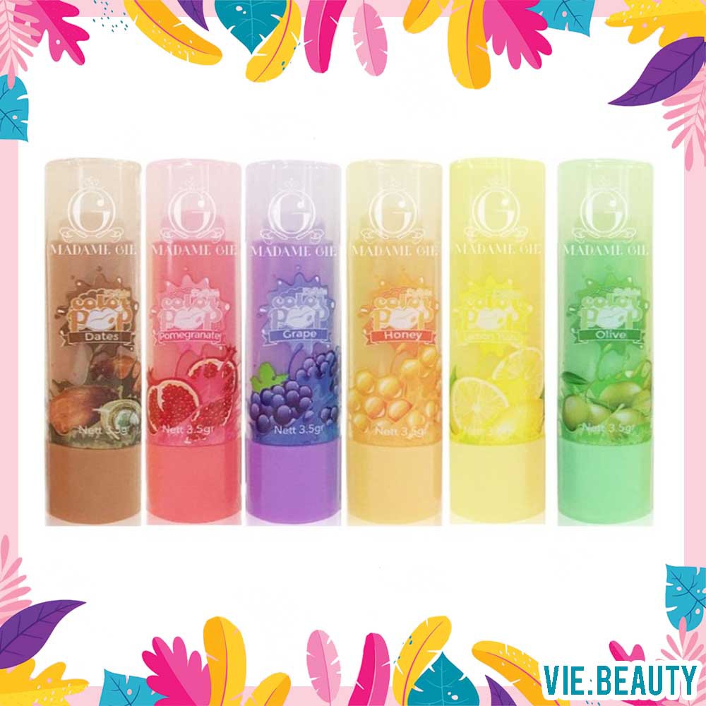 [SALE] Madame Gie Color Pop Lip Balm Fruity Series Lipbalm EXP 05 2023