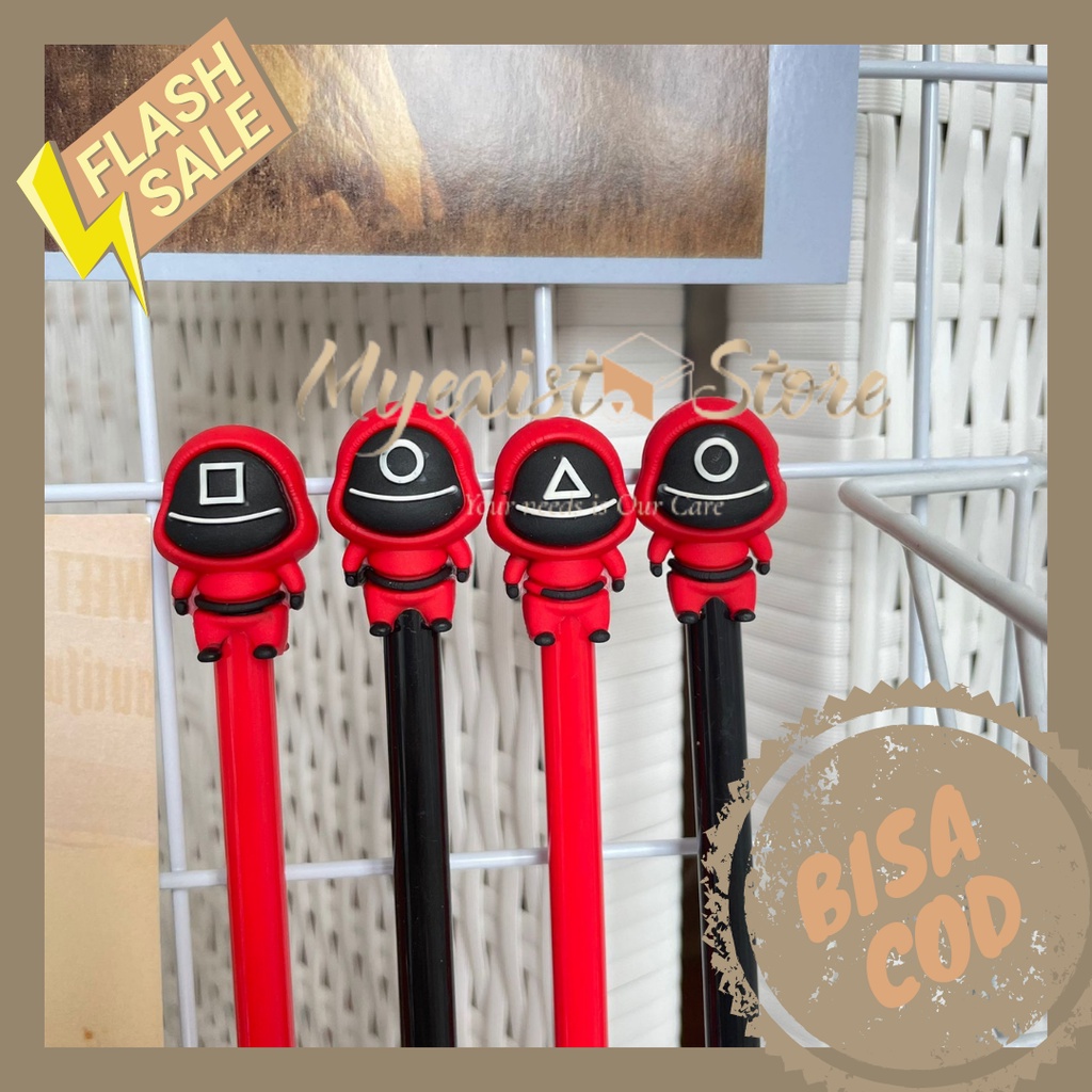 

Pulpen gel karakter squid game hitam merah bentuk segitiga bulat kotak viral banyak dicari Alat Tulis Kantor perlengkapan sekolah kado unik lucu super gemes murah grosir ready jakarta bisa cod Harga bersahabat Produk Berkualitas IVN526