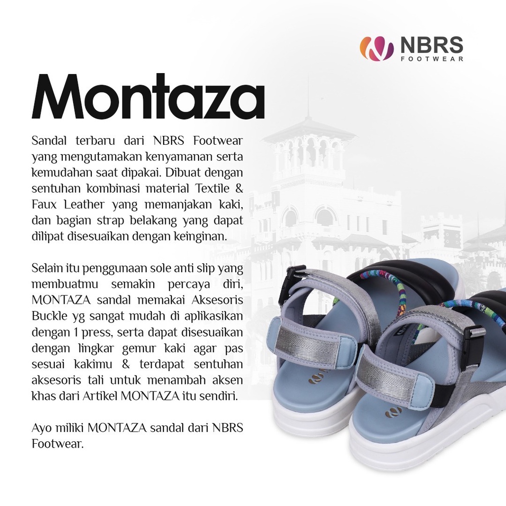 Nibras Footwear Montaza Sepatu Sandal Casual Outfit Pria Wanita
