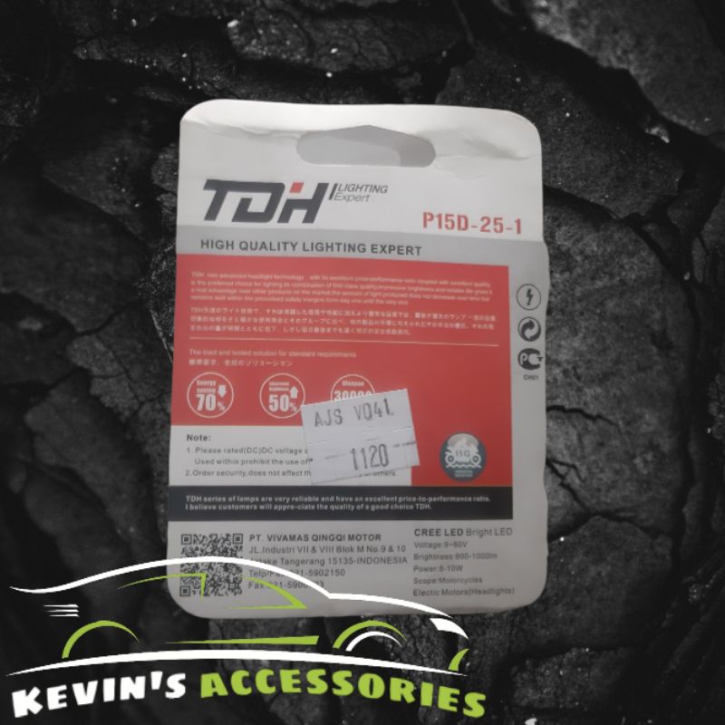 Lampu Utama LED TDH Motor H6 Putih