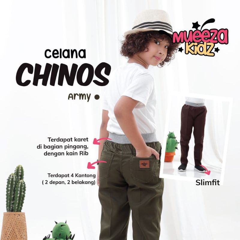 CELANA CHINOS ANAK DAN DEWASA BY MUEEZA KIDS | CELANA PANJANG ANAK BAHAN AMERICAN DRILL