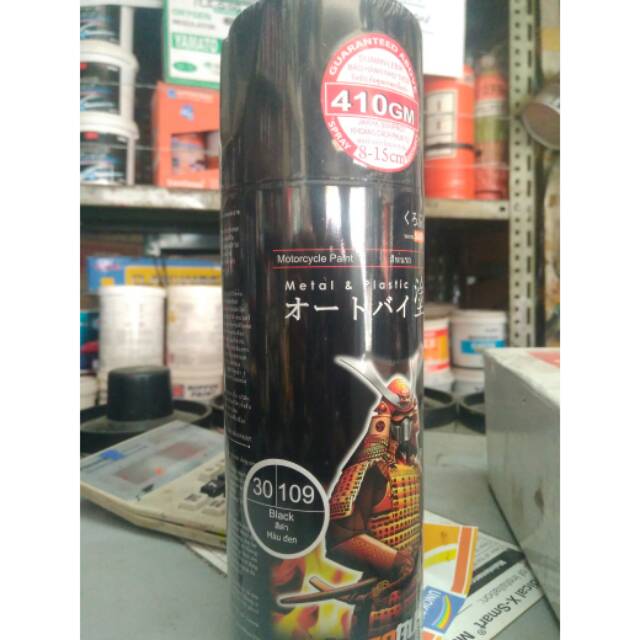 Pilox samurai hitam glossy