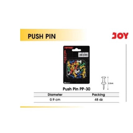 

Push Pin / paku mading Joyko isi 30 pcs