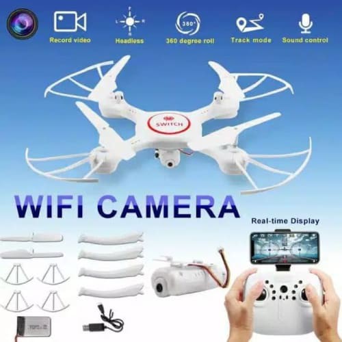 Drone X5U Aerial Fotografi Real-Time Camera WiFi - Putih