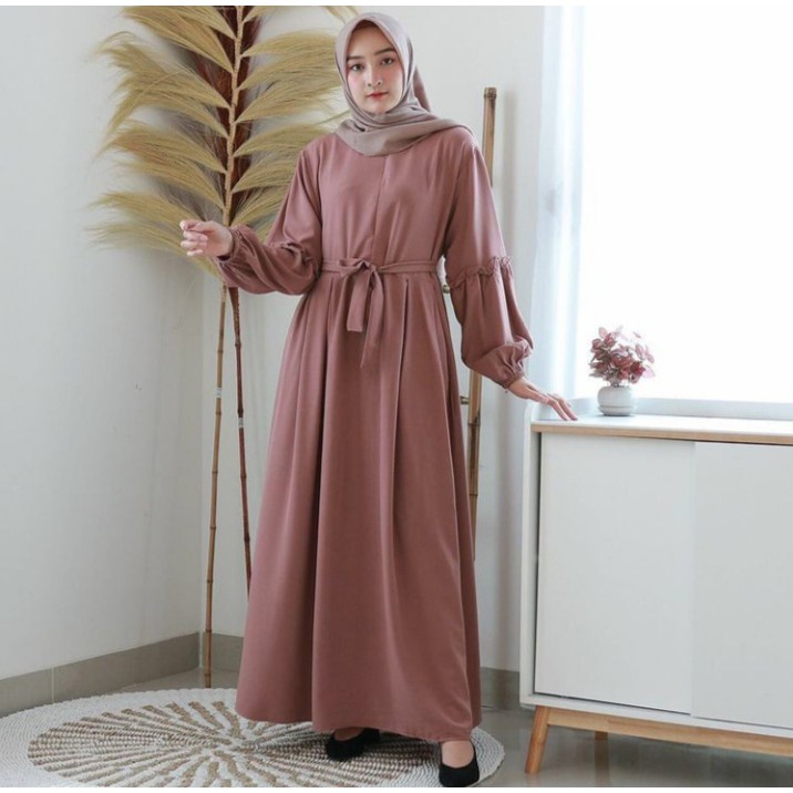 TRAND model Baju Gamis Remaja Terbaru N_muslimah Kekinian 2021 Gamismurah Bajugamis Super-LARISA MOCCA