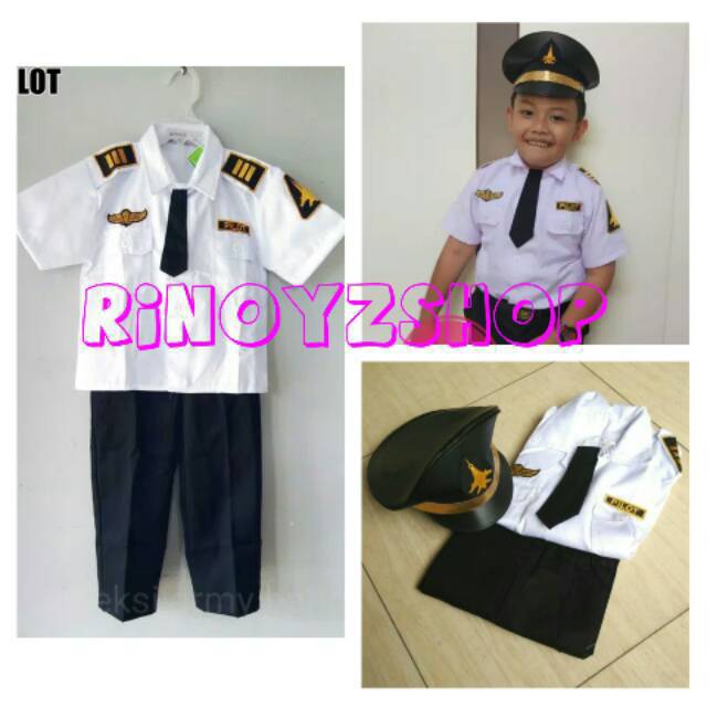 Baju Pilot Anak / setelan Pilot Anak / Seragam Pilot Anak/baju pilot