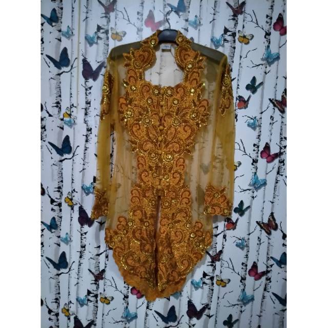 preloved kebaya mewah gold