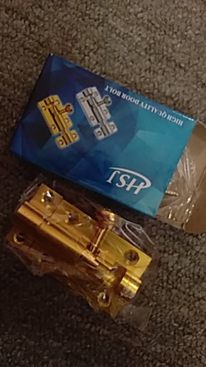 Grendel 2” Stainless Steel / Gerendel Slot Pintu 2 Inch Hsj Kuning Silver Babet