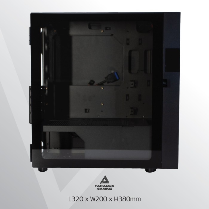 Paradox Gaming IGNIS - Tempered Glass m-ATX Gaming Case