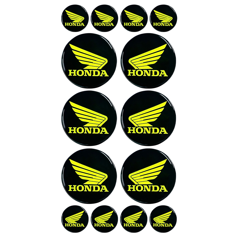 ❤READY STOCK❤ Honda 3D Reflective Logo Decal Epoxy Soft Glue Helmet Decoration Sticker Motorcycle