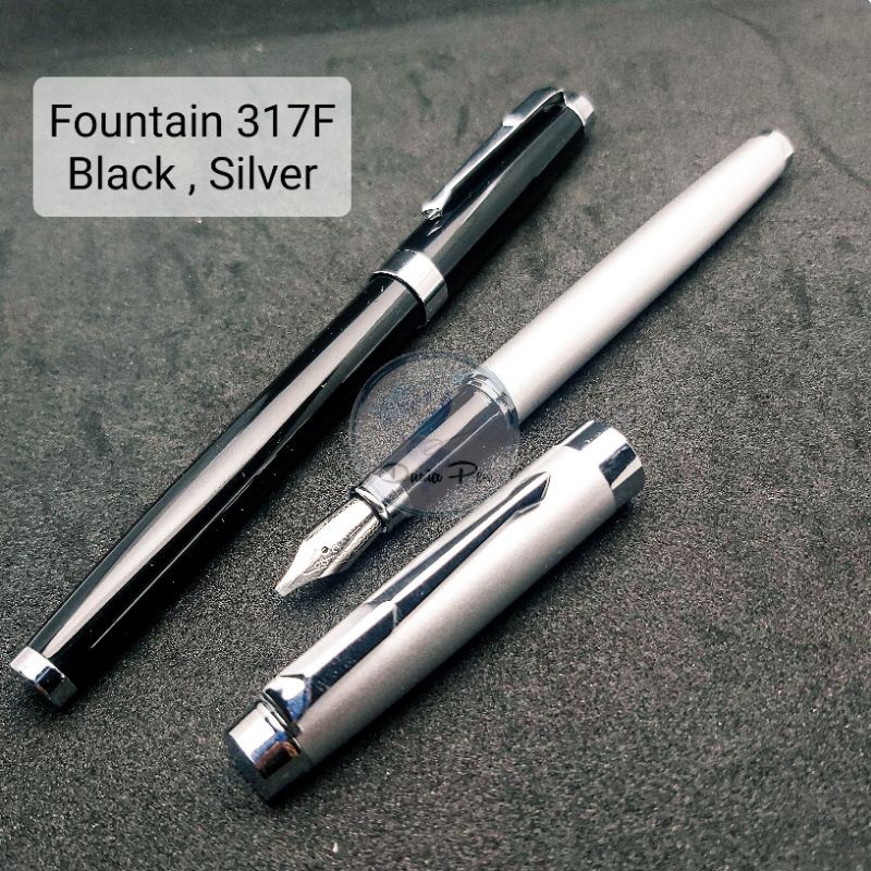 Fountain Pen 317f Pena Kaligrafi Pump Atau Catridge Pena Tinta Besi Metal Nib Calligrahpy Indonesia