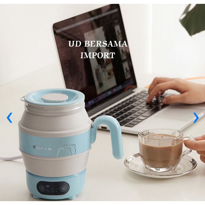 BEAR Teko Listrik Travel/Pemanas Air/Kettle Travel 600ML 500W