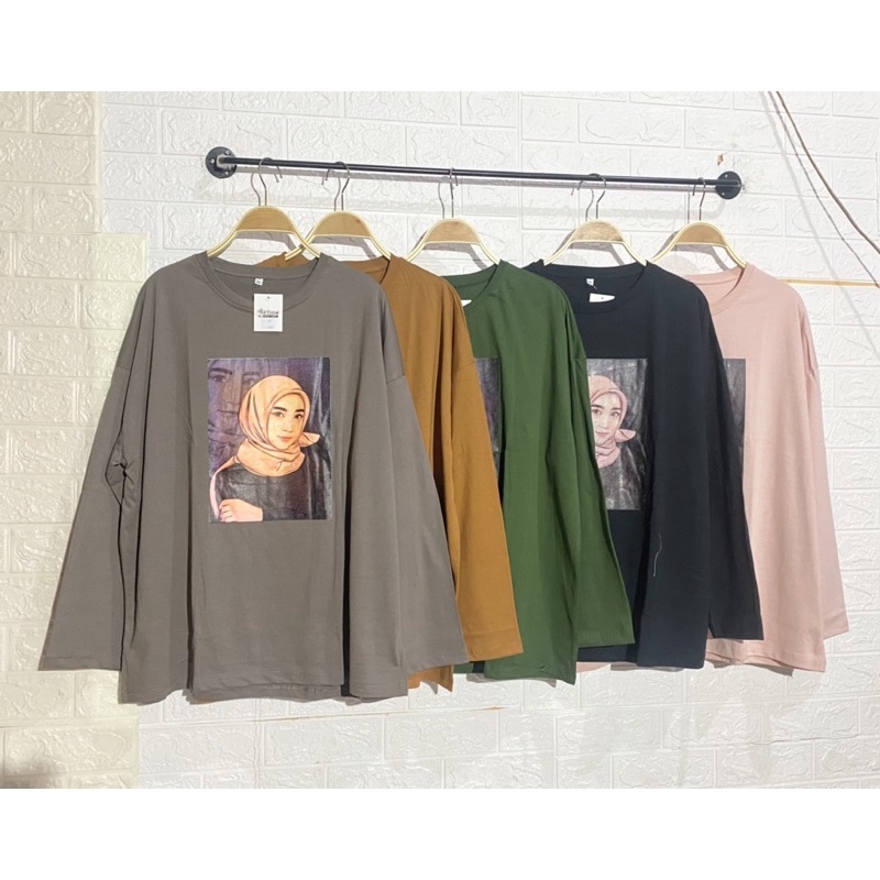 atasan kaos karakter kaos viral kaos 7/8 kaos tumblr kaos hijab kaos oversize kaos jumbo