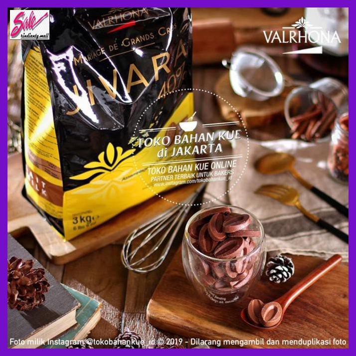

SAKMACOKLAT- VALRHONA JIVARA 40% MILK COUVERTURE CHOCOLATE 500GR MILK COKELAT SUSU -MAKANAN-MINUMAN.
