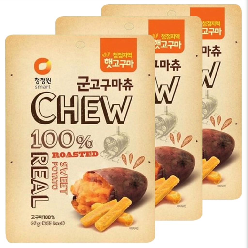 

ChungJungOne Chew & Real - Dried Roasted Sweet Potato Chew Snack Ubi Korea 1x (Gluten Free/ COD)