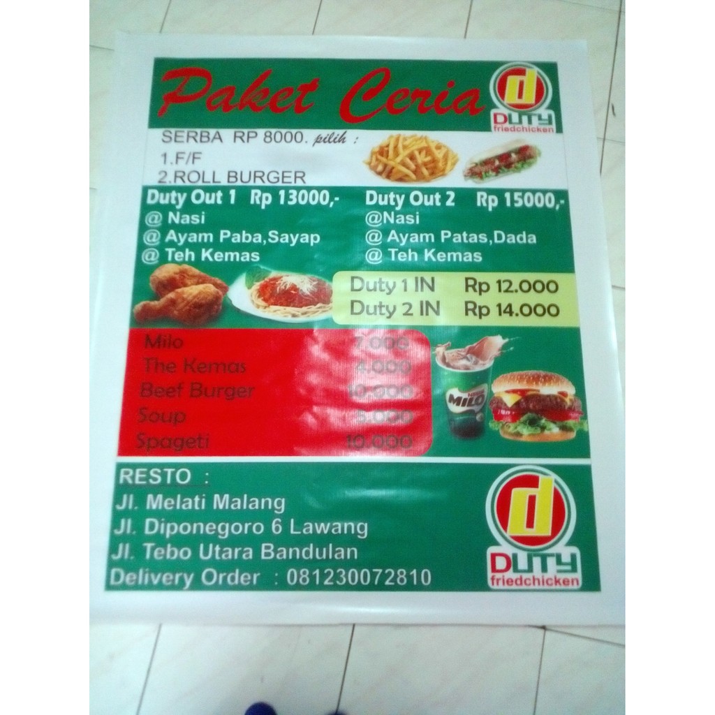 Contoh Mmt Burger Keren Terbaru - contoh desain spanduk