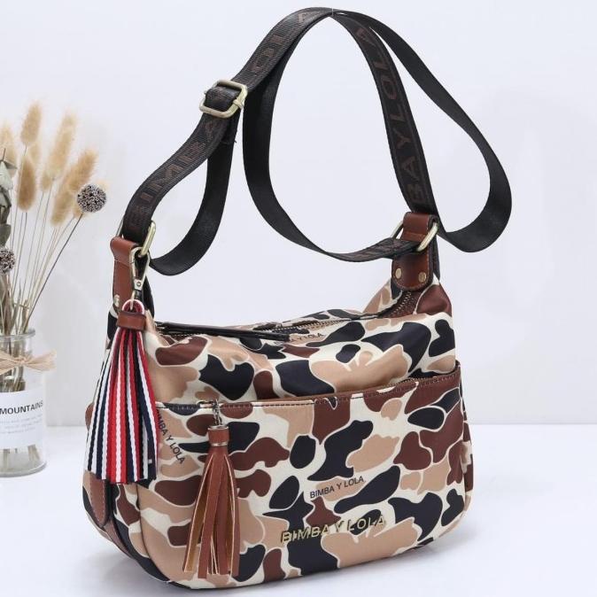 Bag Canvas - Tas Selempang Wanita Bimba Y Lola Satin Canvas Crossbody Sling Bag