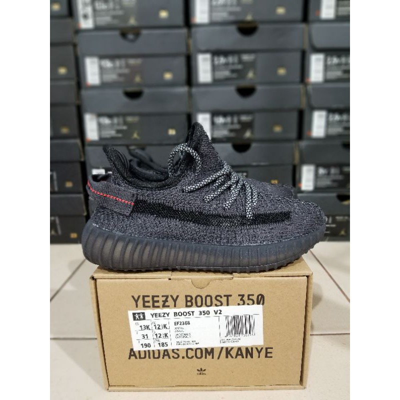 Sepatu Anak Adidas Yeezy Sply 350 Black Reflektive