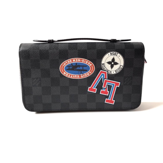 Preloved LV zippy wallet XL damier Black