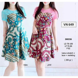 Hot List Dress Batik Pesta Imlek Wanita Modern Etnik Midi Hot List Dress Batik Pesta Imlek Wanita Modern Etnik Midi