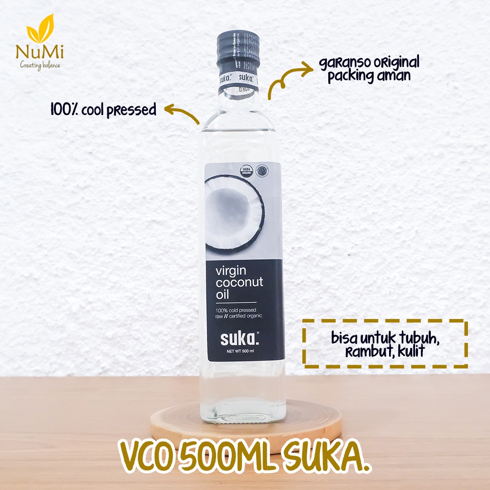 

500ML VIRGIN COCONUT OIL VCO minyak kelapa - SUKA ORGANIC