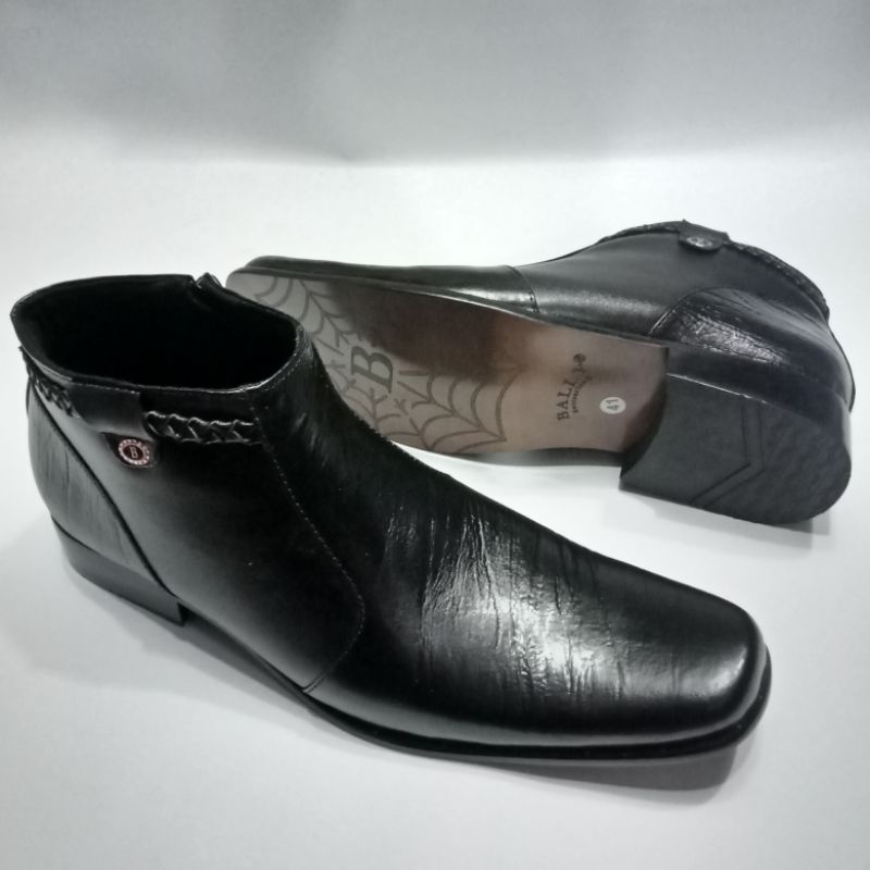 Pantofel Boot Pria/ Kulit Asli/ Merek Bally/PantofelFormalPria/PantofelKerjaPria