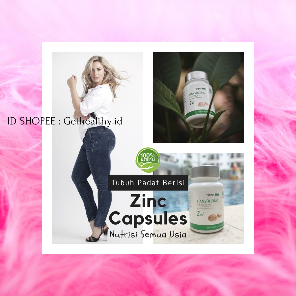 ZINC CAPSULES TIENS RESMI INDONESIA | PENINGGI | NUTRISI VITAMIN ANAK | PENGGEMUK