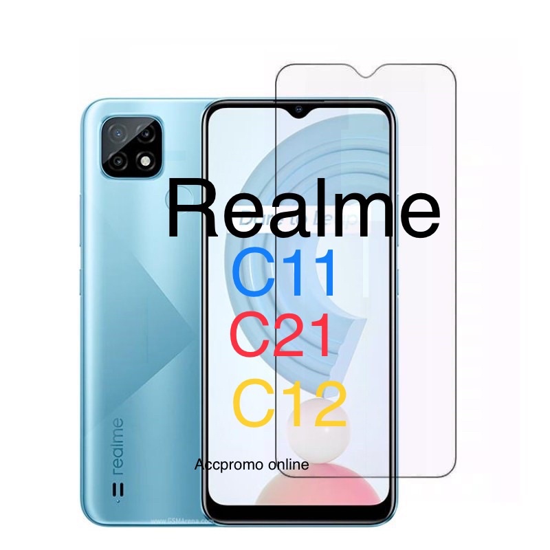 TG anti gores kaca bening tempered glass kaca realme c11/c21/c12