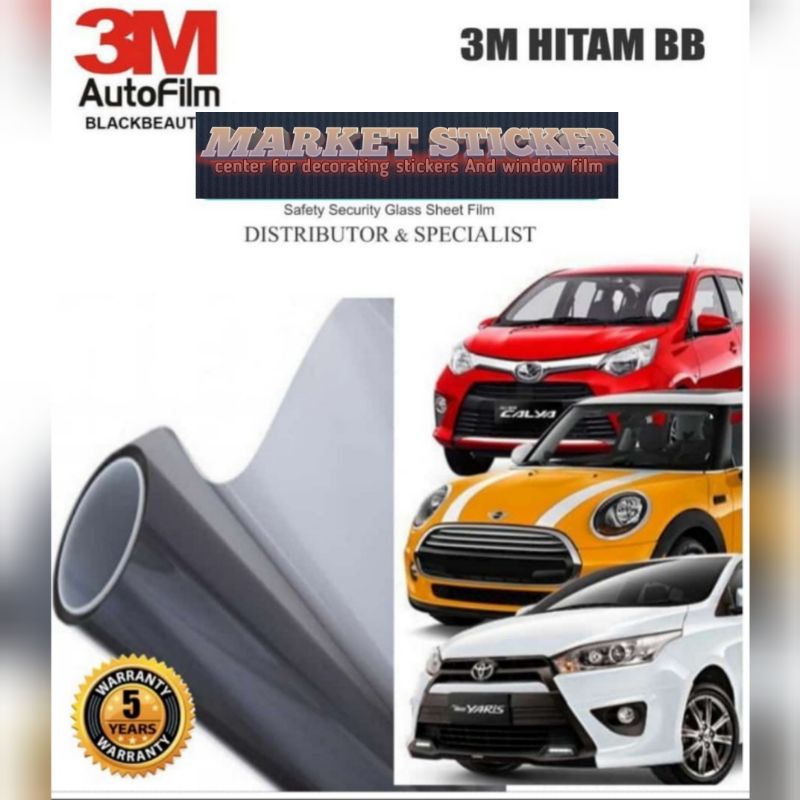KACA FILM 3M/KACA FILM MOBIL/KACA FILM PREIMUM STIKER KACA FILM 20% 40% 60% 80%