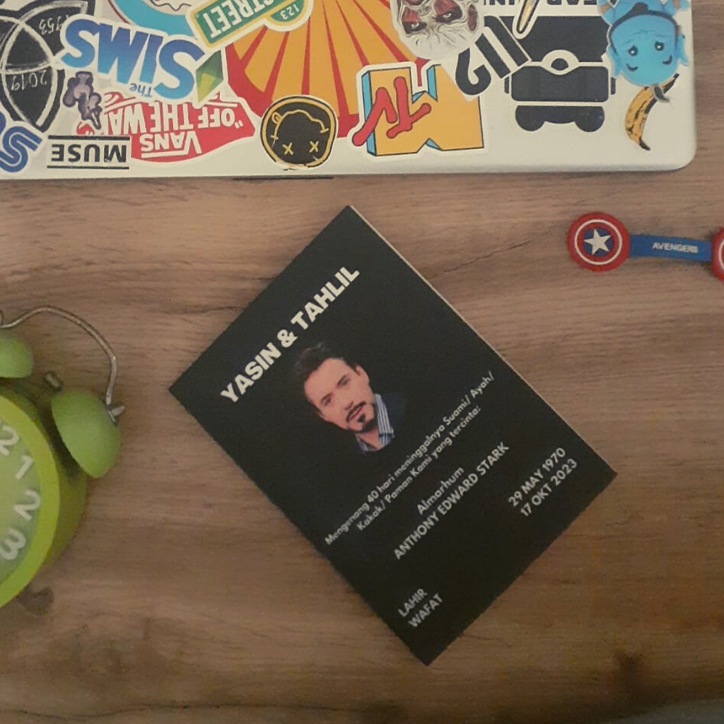 

Buku Tulis Cover ala Buku Yasin Tony Stark