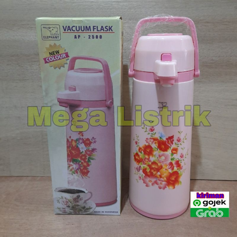 Termos air panas 2,5Liter termos otomatis pompa