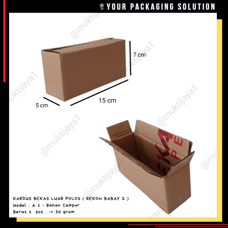 

Kardus BEKAS REKONDISI Baby 2 • Uk. 15x5x7cm • Bahan campur, sisi luar polos • Box Packing • Box Kardus • Box Kardus Olshop