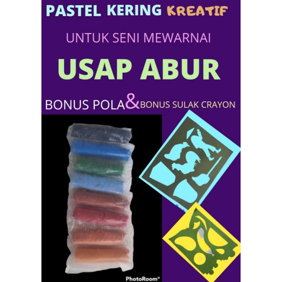 

Crayon Pastel Kering Kreatif Untuk Mewarnai Usap Abur Isi 8 Warna Bonus Kuas Crayon dan Pola