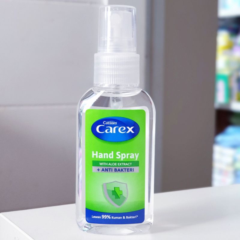 Hand sanitizer carex antiseptic spray dan gel 50 ml pencuci tangan / hand wash CUSSONS