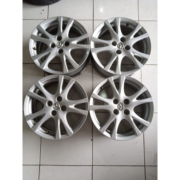VELG SECOND OEM COPOTAN MAZDA RING 16 PCD 4X100 SILVER VELG ONLY 4PCS