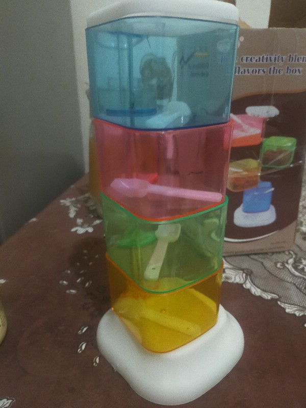 Rak Tempat Bumbu Dapur 4in1 Susun Tingkat 4 In 1 / Seasoning Box - X168