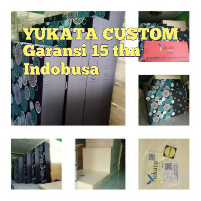 YUKATA CUSTOM TEBAL 40cm kasur busa inoac GARANSI 15 THN