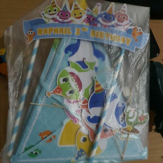 Topper Birthday Cake Baby Shark 2