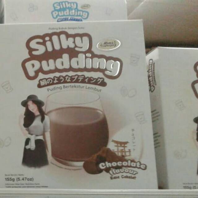 

Silky pudding forisa 155 gram rasa coklat, taro, avocado, dan buble gum