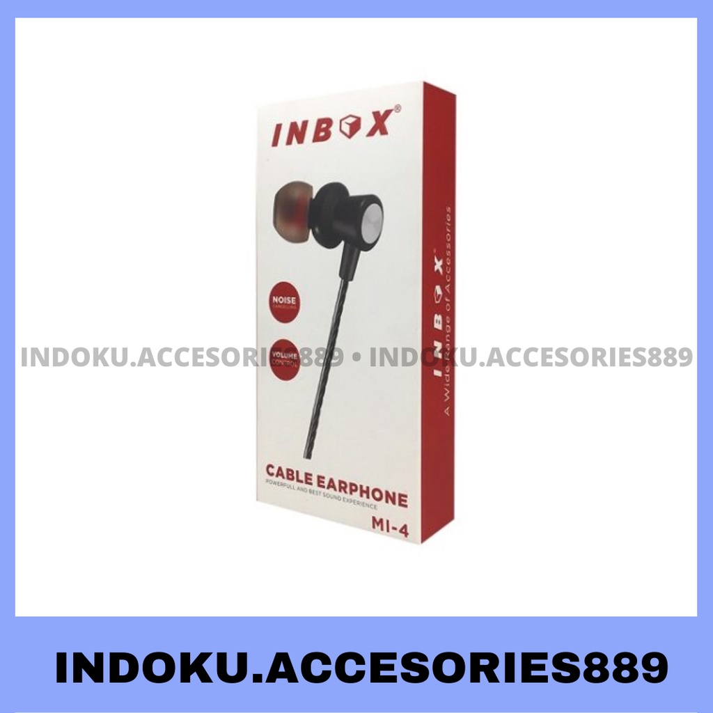 Cable Earphone INBOX MI-4 (+ Tombol Volume)