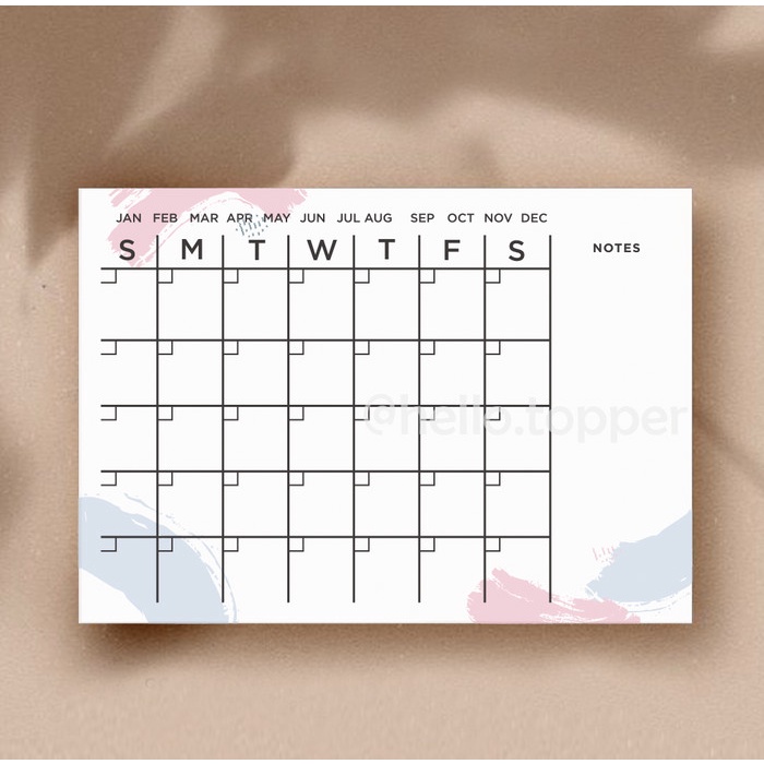 

[RESTOCK] Daily Planner Akrilik Pattern | Wall Planner Dinding| Schedule Board - 21x30
