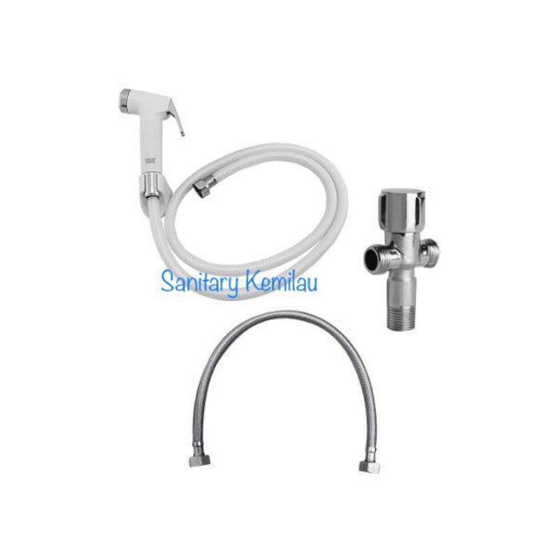 PAKET PROMO Jet Shower Toilet Kamar Mandi + Stop Kran Keran Shower Mandi