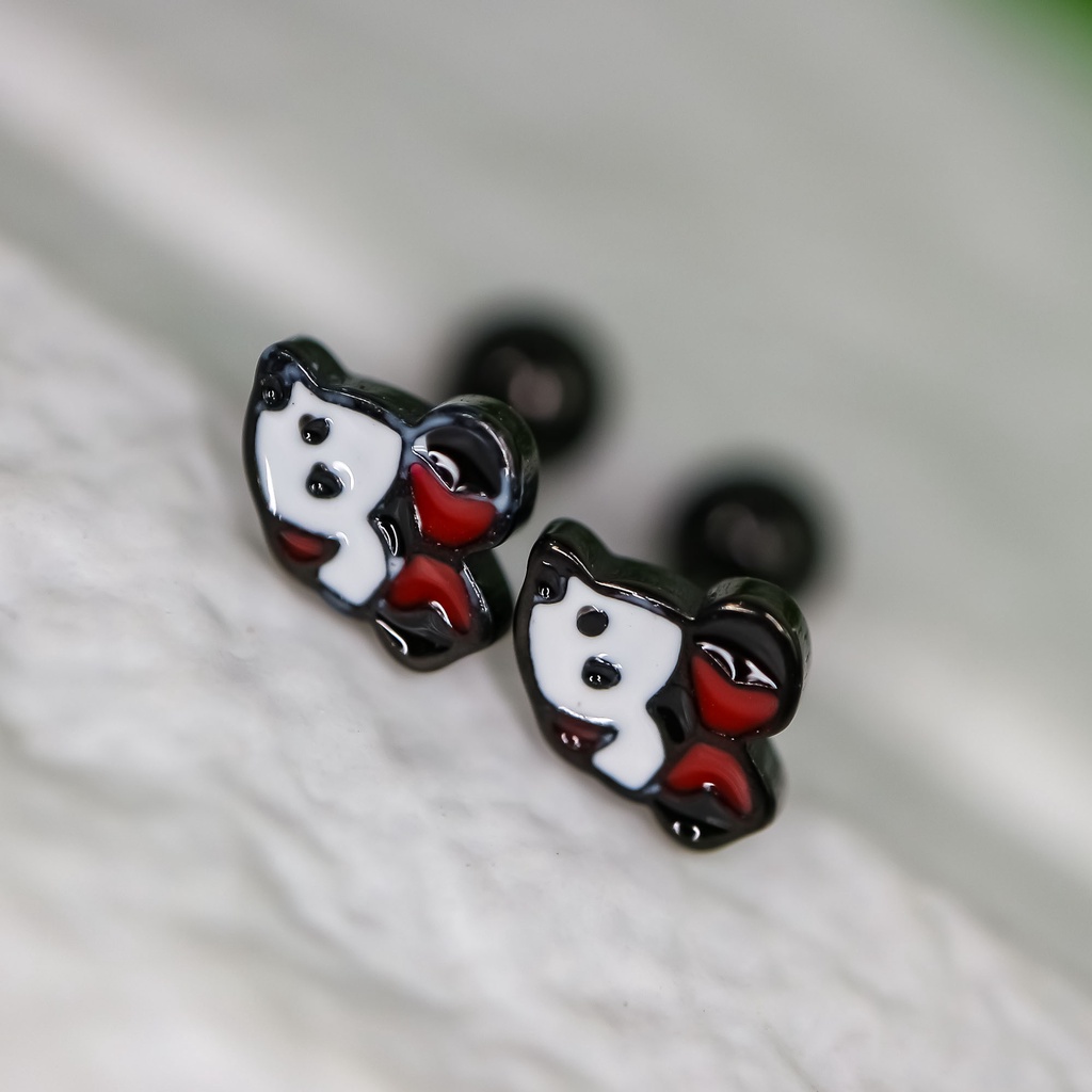 Anting baut minnie mouse titanium korea anti karat